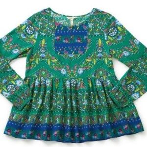 Matilda Jane NWT Blue and Green Floral Long Sleeve